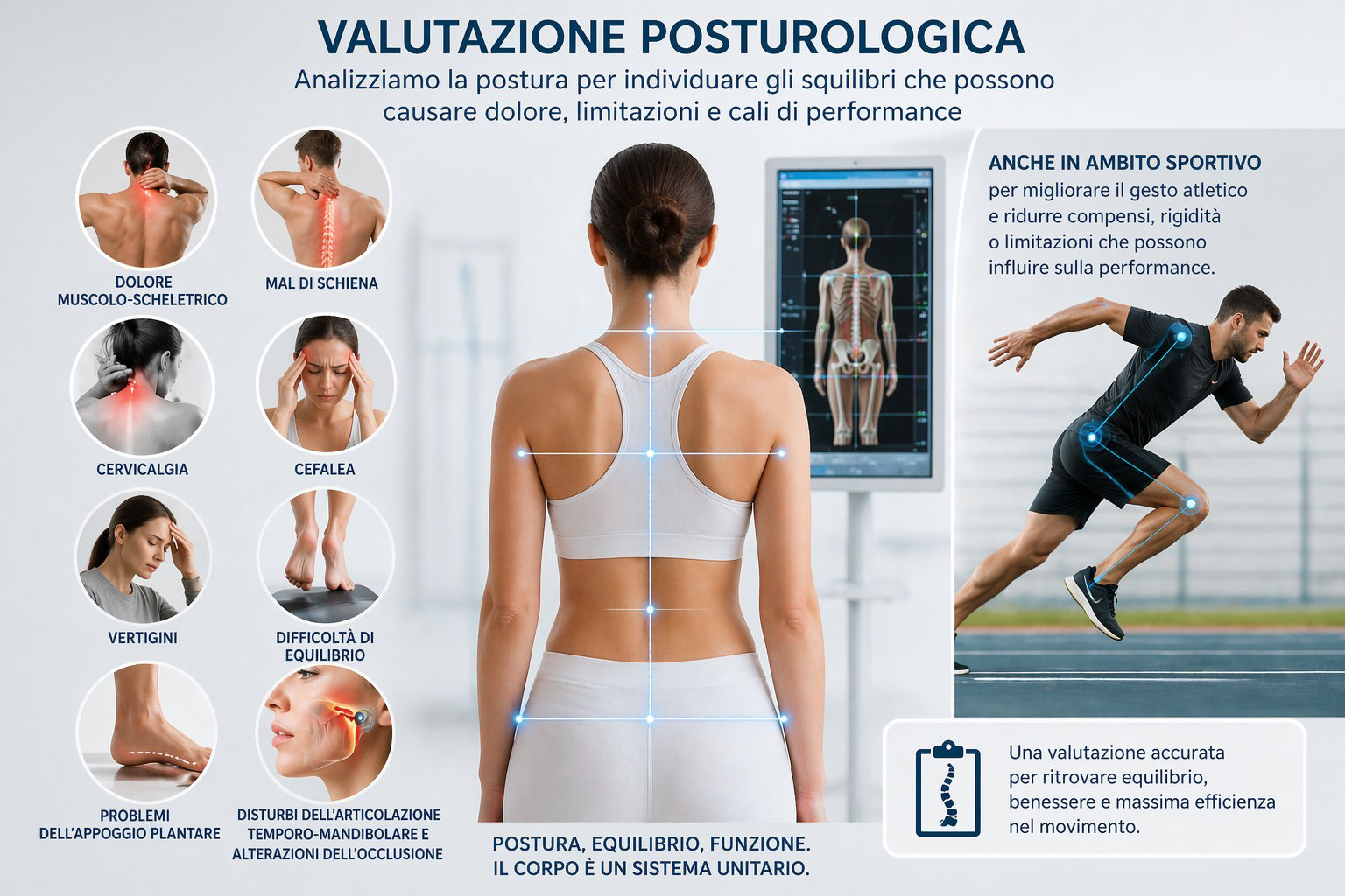 Valutazione clinica del sistema posturale
